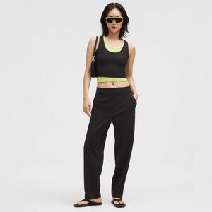 Lululemon Daydrift Trousers - Black Women's Tailored High-Waist Pants SIZE:M
